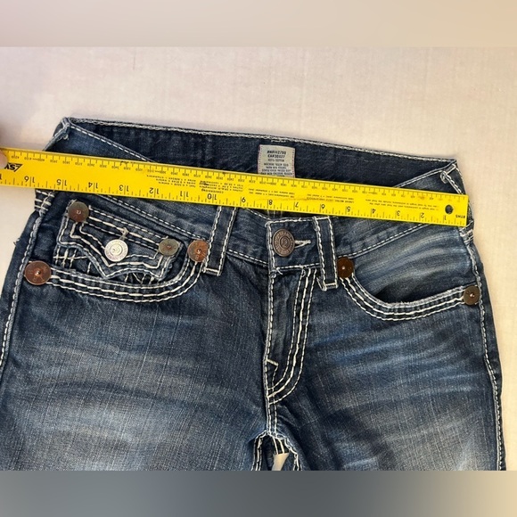 True Religion Section Ricky crop capri relaxed pants Sz-30x26 w/zip n button. W1 - Picture 9 of 10